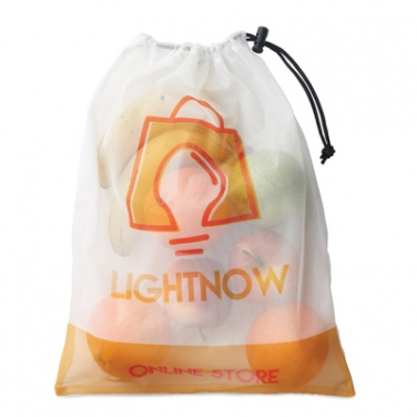 Logo trade promotional merchandise photo of: Mesh RPET grocery bag