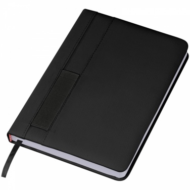 Logotrade advertising product image of: Notebook with pocket A5, Black