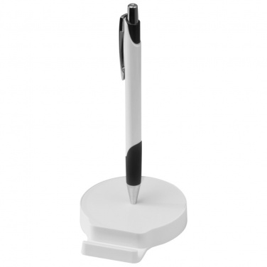 Logo trade promotional giveaways image of: Mobile phone holder with magnetic function, includes metal ballpen