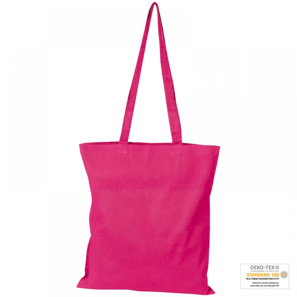 Logotrade business gift image of: Cotton bag with long handles, Pink