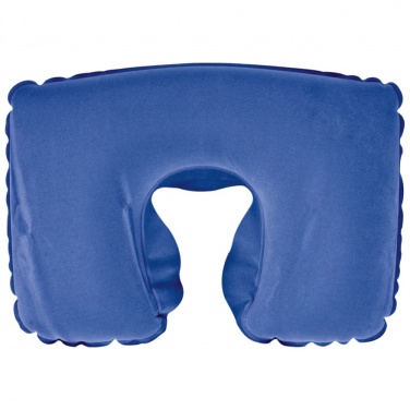 Logotrade promotional giveaways photo of: Inflatable soft travel pillow, Blue