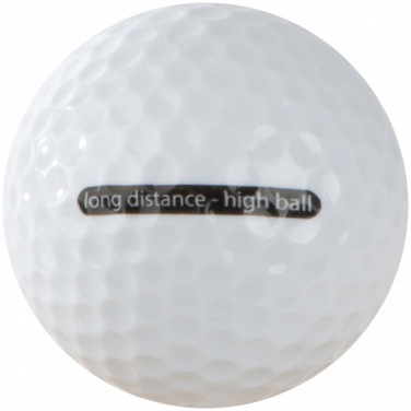 Logo trade promotional giveaways image of: Golf balls, White