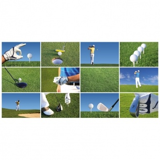 Logo trade promotional merchandise picture of: Golf balls, White