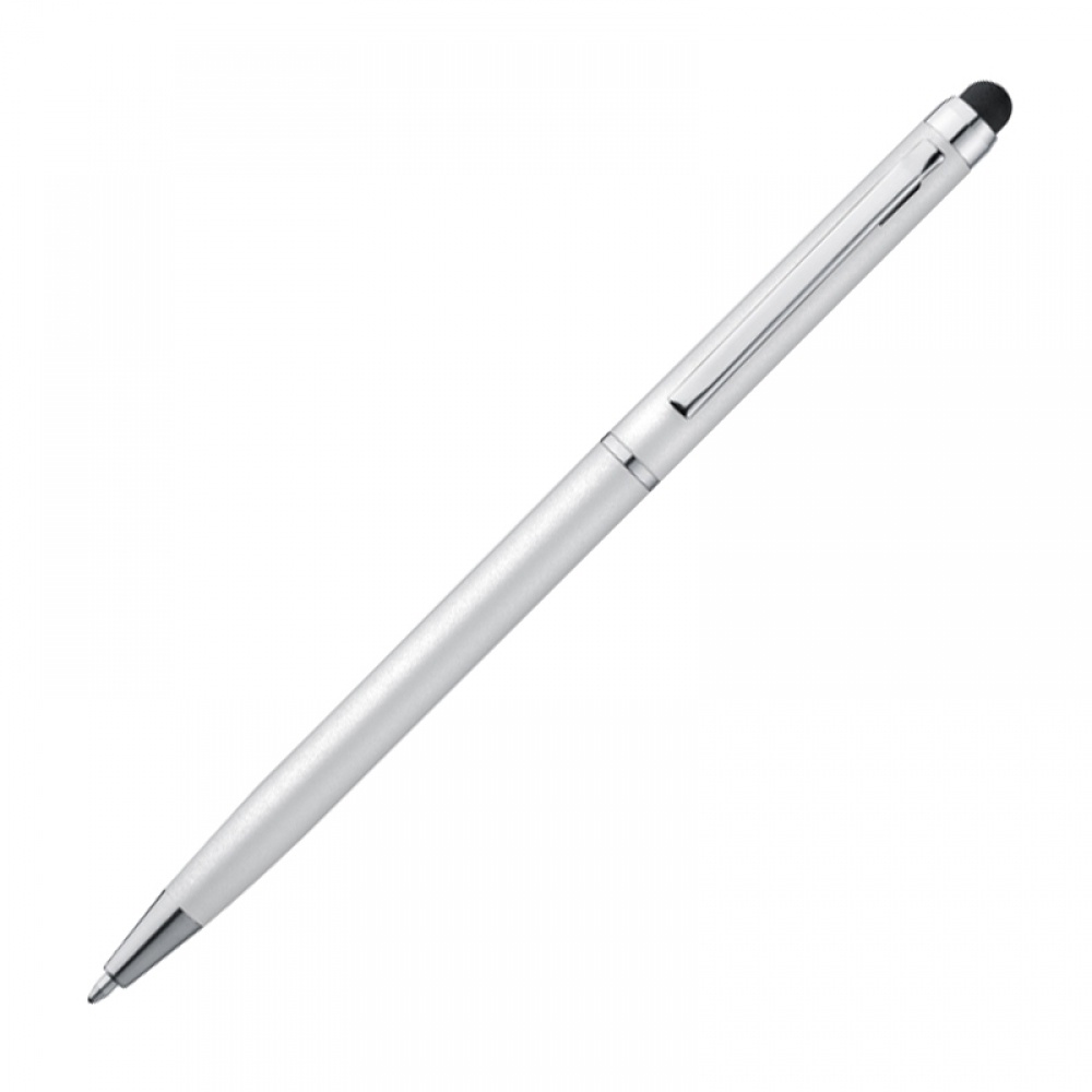 Logotrade business gifts photo of: Plastic ball pen with touch function, White