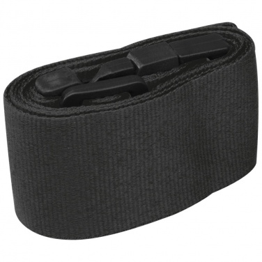 Logotrade promotional giveaway image of: Adjustable luggage strap, Black/White