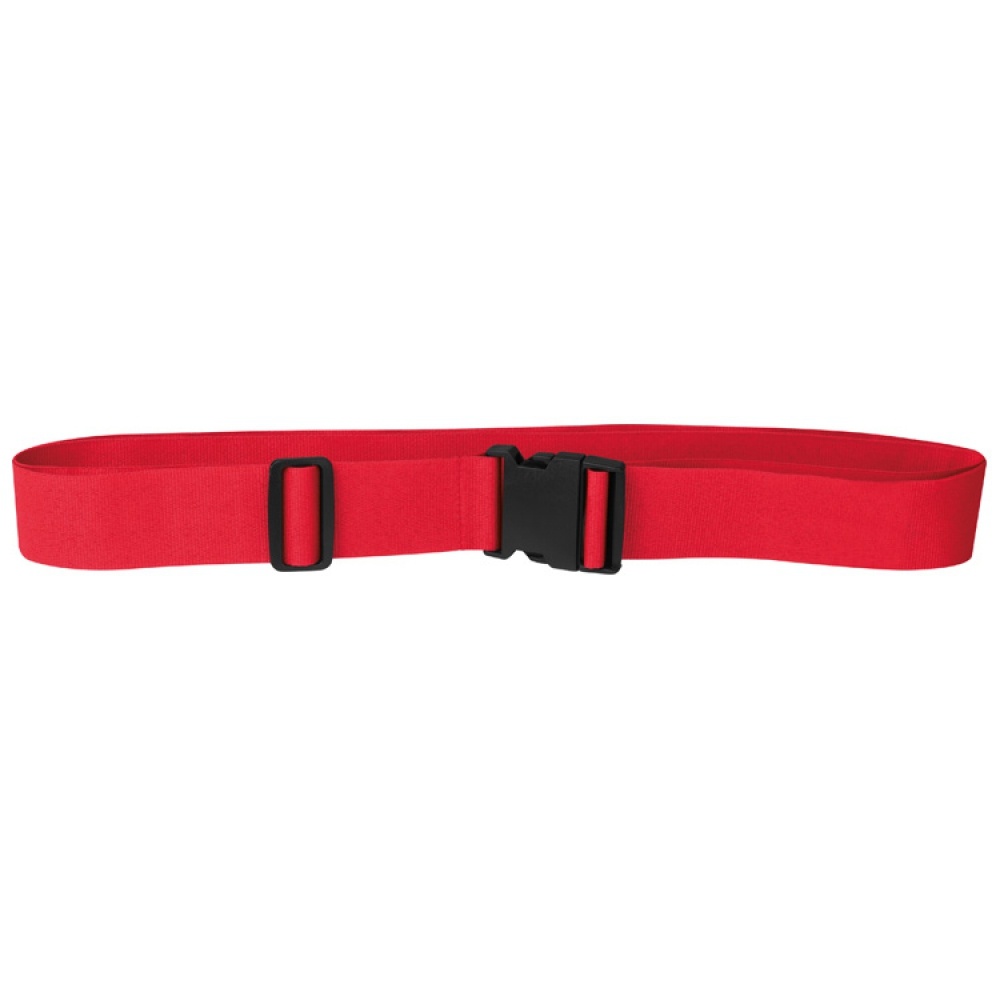 Logo trade corporate gifts image of: Adjustable luggage strap, Red