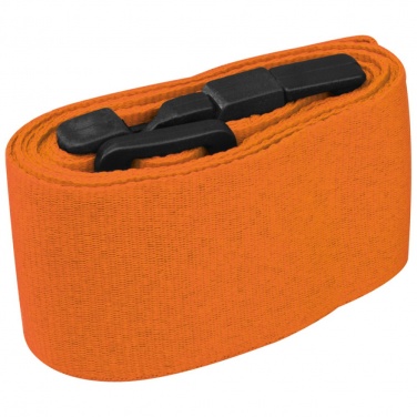 Logo trade corporate gifts image of: Adjustable luggage strap, Orange