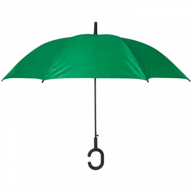 Logotrade promotional giveaway image of: Hands-free umbrella, Green
