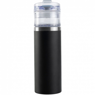 Logotrade promotional item picture of: Vacuum bottle DOMINIKA, Black