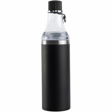 Logo trade promotional gifts picture of: Vacuum bottle DOMINIKA, Black