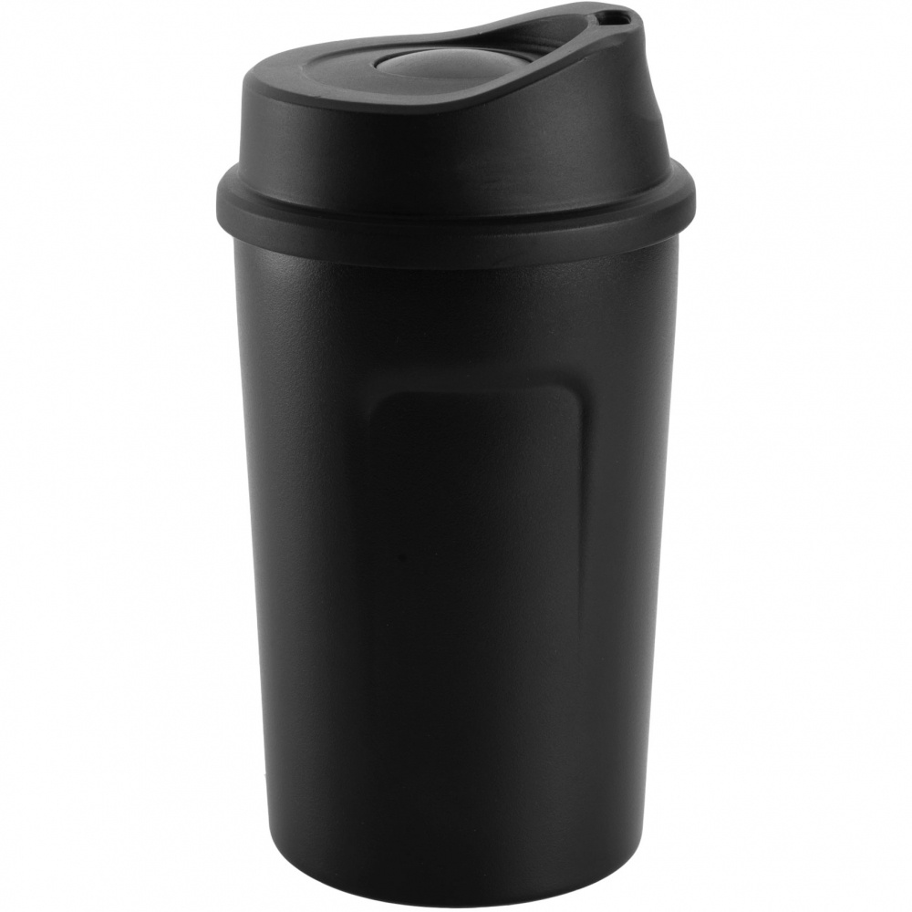 Logo trade promotional products picture of: Thermo mug LIARD, Black/White