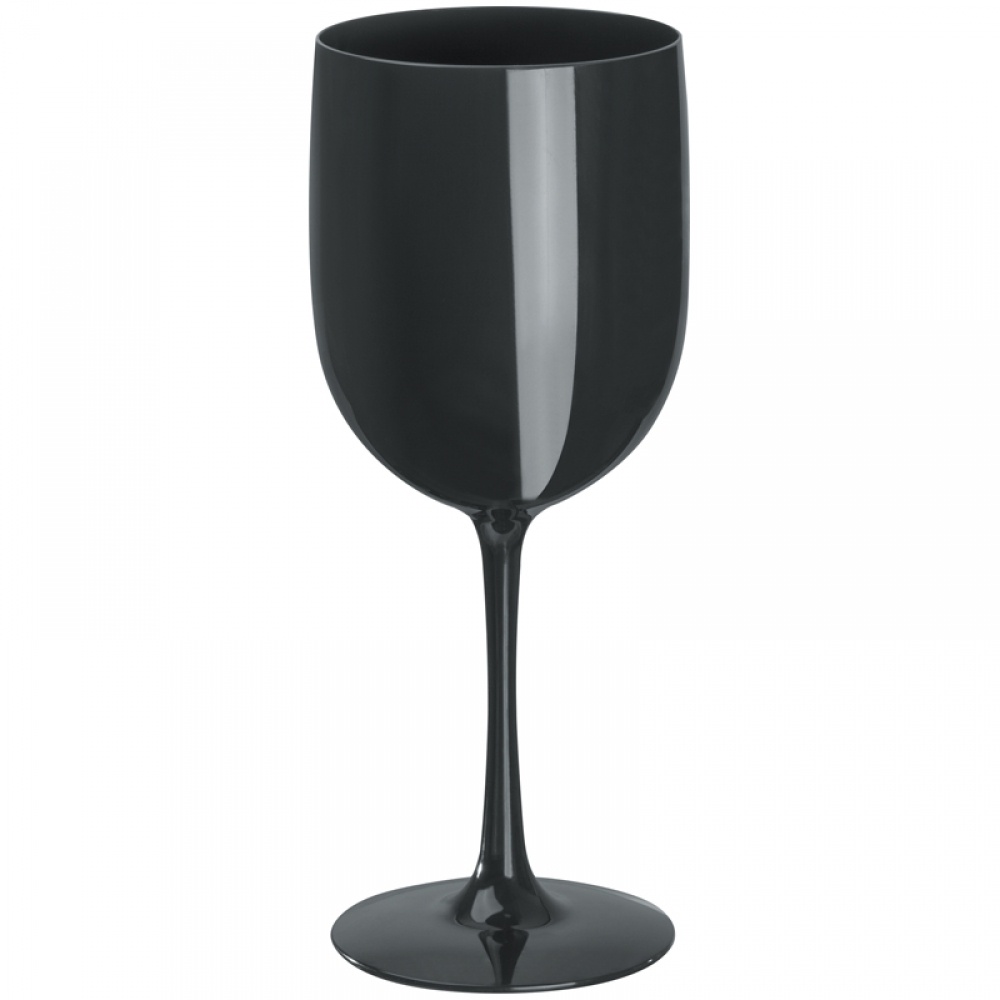 Logo trade promotional items image of: PS Drinking glass 460 ml, Black