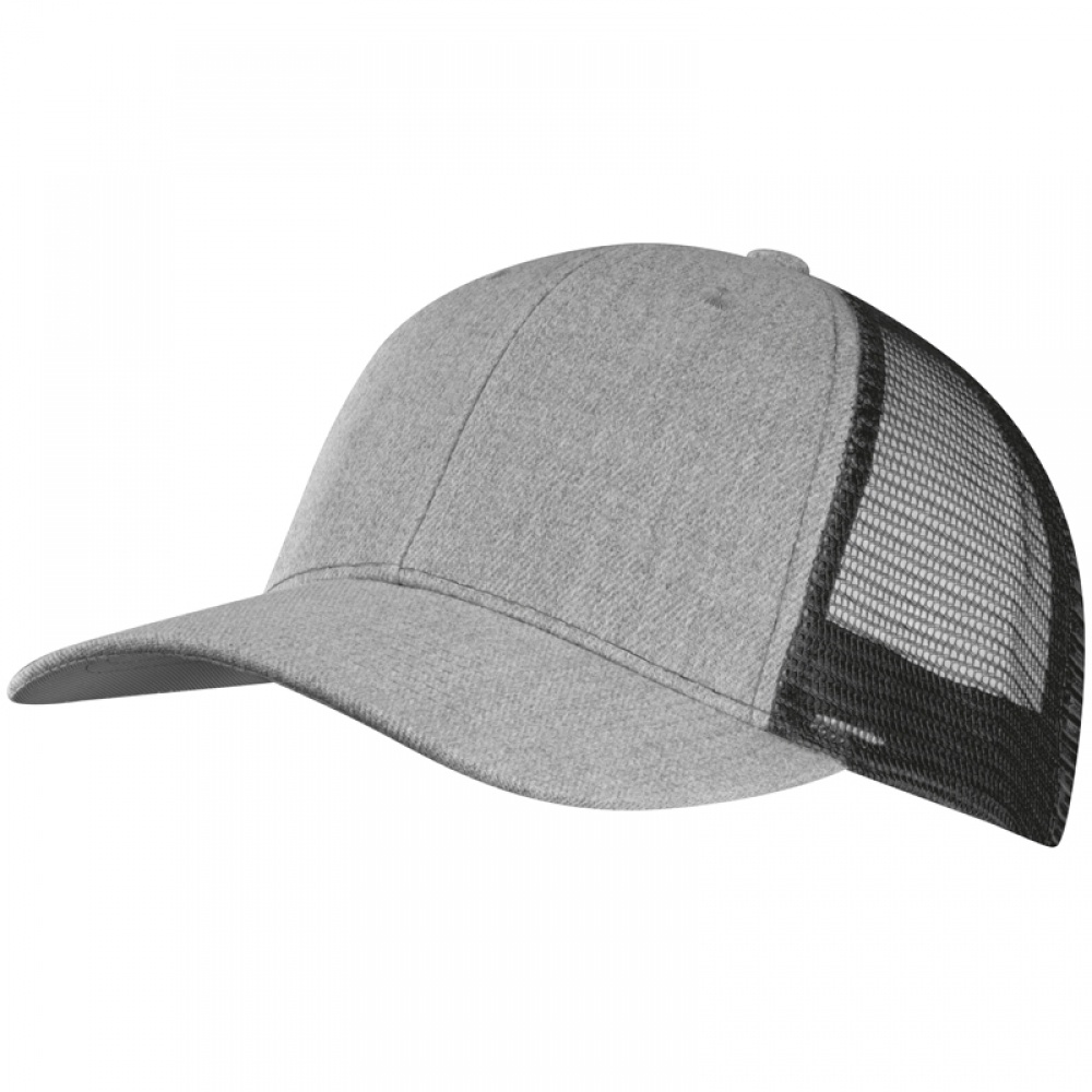 Logo trade advertising products picture of: Baseball Cap with net, Black/White