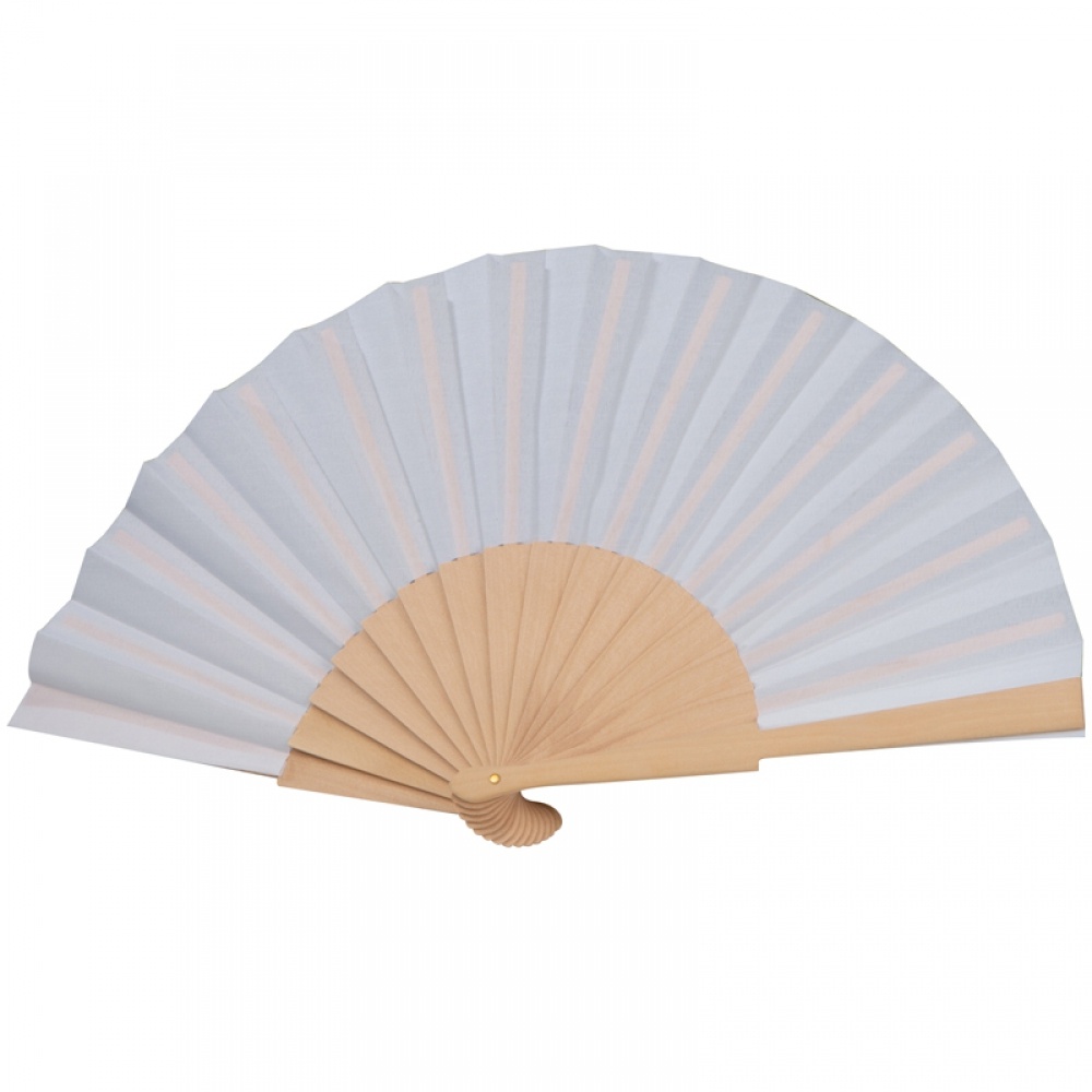 Logotrade advertising product picture of: Paper hand fan, White