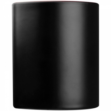 Logo trade promotional items image of: Black mug with colored inside, Red