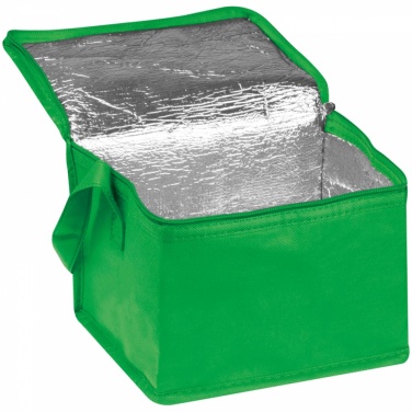 Logotrade promotional merchandise picture of: Non-woven cooling bag - 6 cans, Green