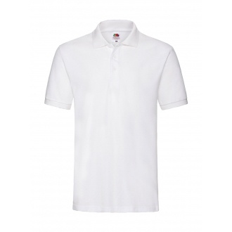 Logo trade promotional products image of: Polo shirt unisex Premium, White