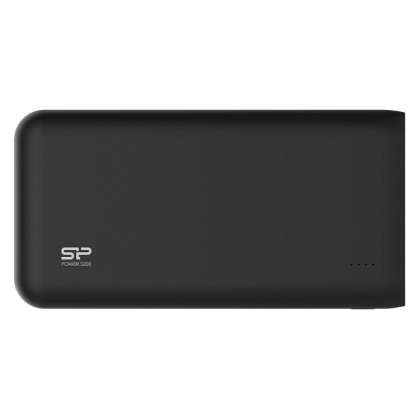 Logo trade promotional gifts picture of: Power Bank Silicon Power S200, Black/White