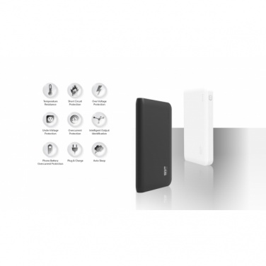 Logo trade promotional giveaways picture of: Power Bank Silicon Power S200, White