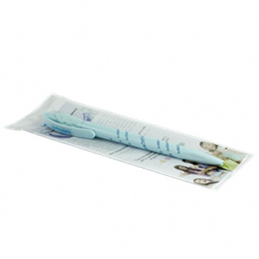 Logo trade promotional giveaways image of: Forte Safe Touch antibacterial ballpoint pen, white