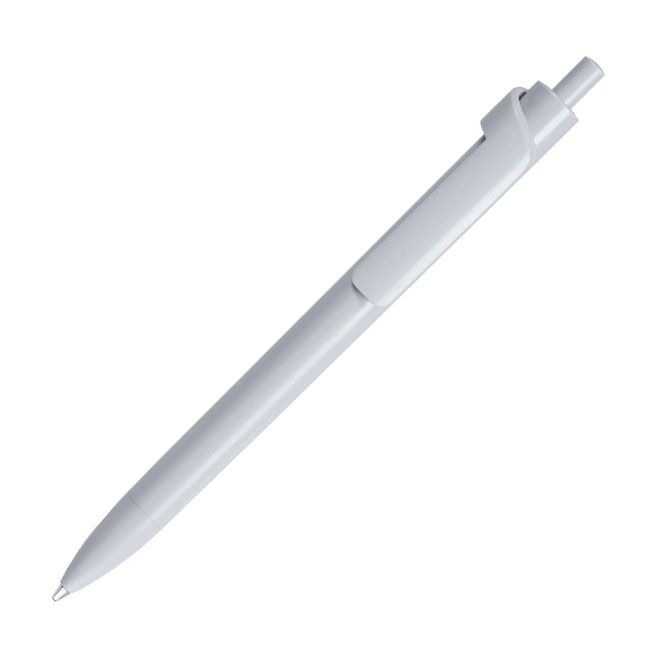 Logo trade promotional merchandise photo of: Forte Safe Touch antibacterial ballpoint pen, grey