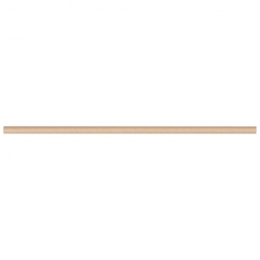 Logo trade promotional items image of: Set of 100 drink straws made of paper, brown