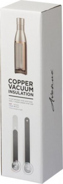 Logo trade promotional merchandise image of: Vasa copper vacuum insulated bottle, 500 ml, silver