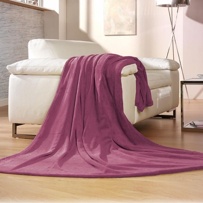 Logotrade advertising products photo of: Memphis blanket, purple