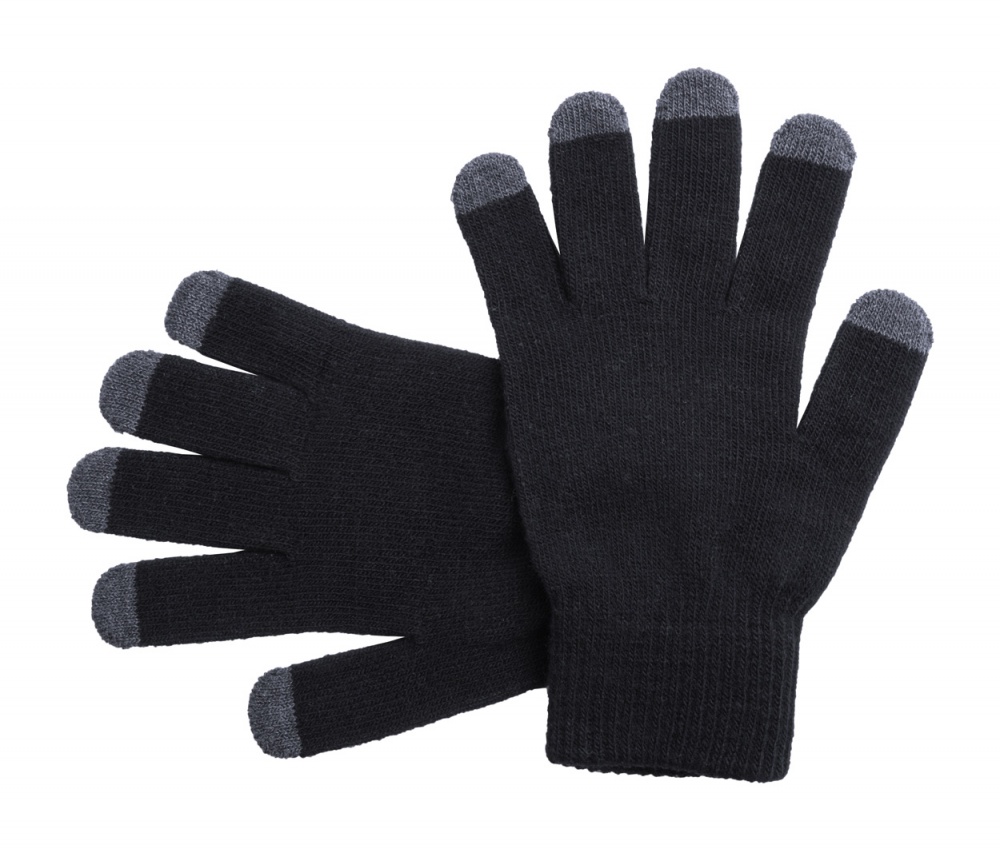 Logotrade promotional merchandise image of: Touch screen gloves, black