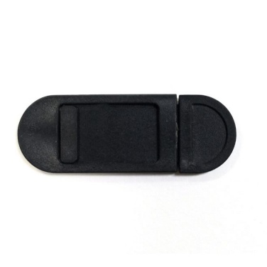 Logo trade promotional merchandise image of: Biodegradable web cam cover, black