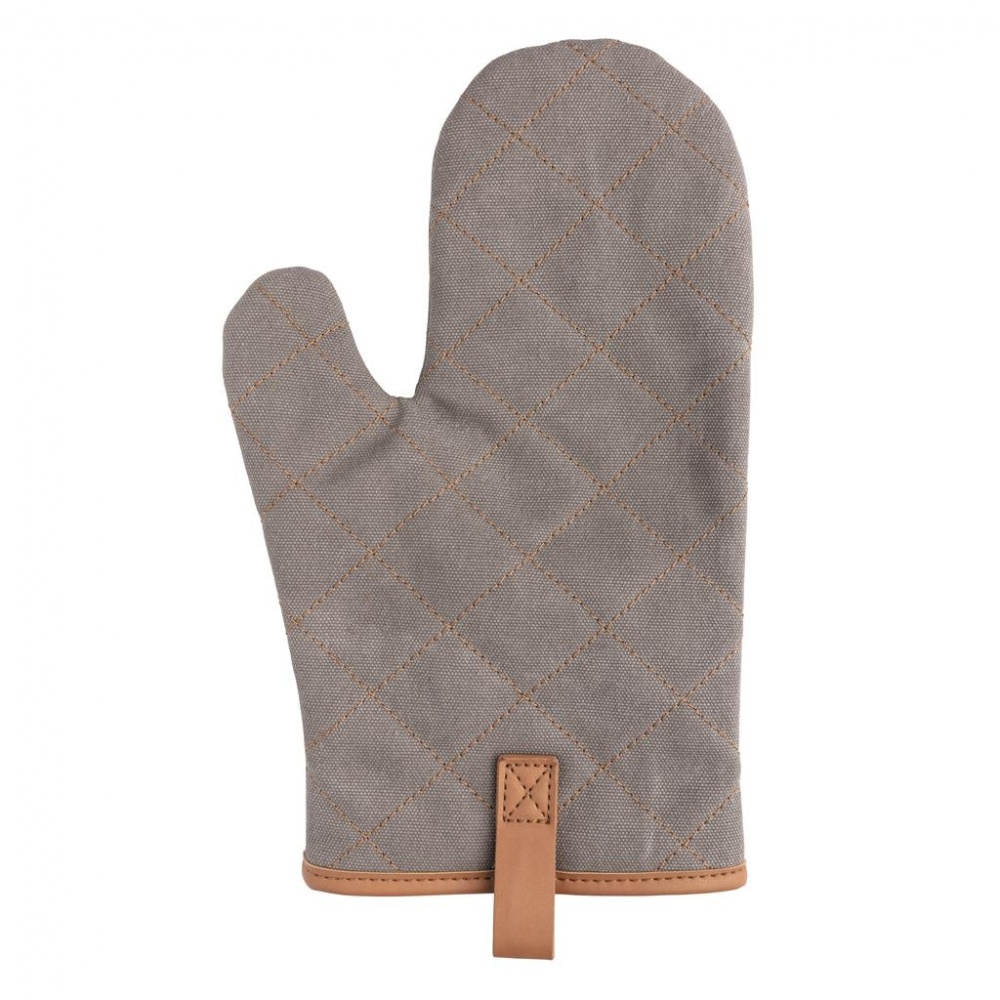 Logo trade promotional items picture of: Deluxe canvas oven mitt, grey