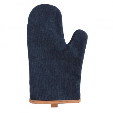 Logo trade business gift photo of: Deluxe canvas oven mitt, blue