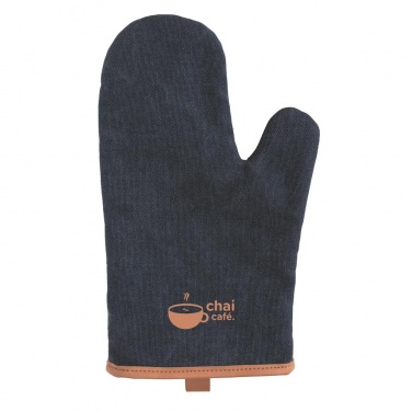 Logotrade promotional items photo of: Deluxe canvas oven mitt, blue