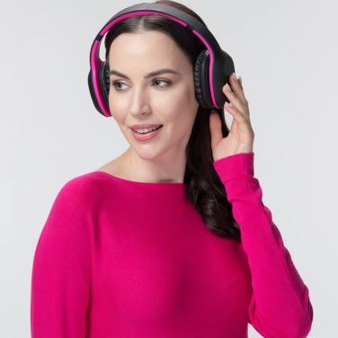 Logo trade promotional items picture of: Wireless headphones Colorissimo, pink