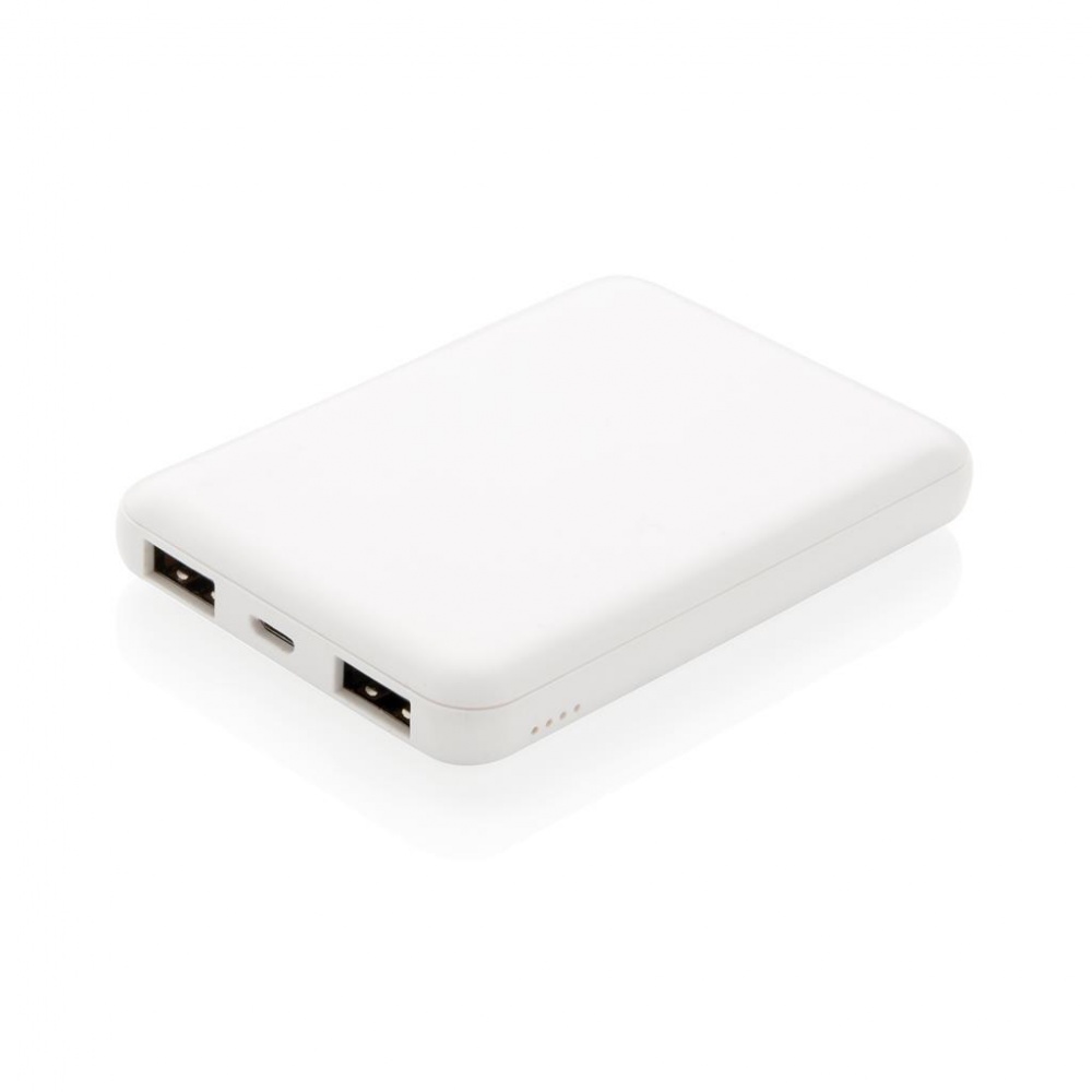Logo trade promotional items picture of: Pocket Powerbank, 5.000 mAh, white