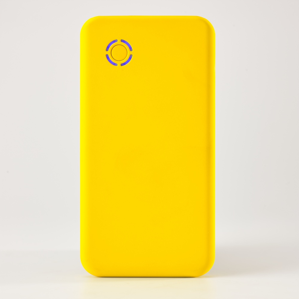 Logotrade promotional merchandise image of: Ergonomical RAY powerbank, 4000 mAh, yellow