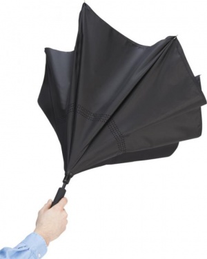 Logotrade promotional giveaways photo of: Lima reversible 23" umbrella, black