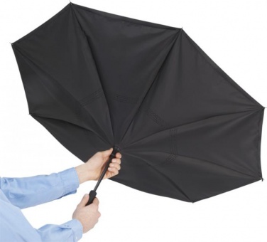 Logo trade advertising products image of: Lima reversible 23" umbrella, black
