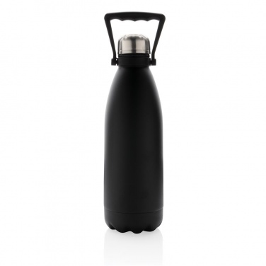 Logotrade promotional giveaways photo of: ​Large vacuum powdercoated bottle 1.5 L, black