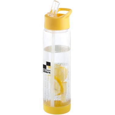Logotrade advertising products photo of: Tutti frutti drinking bottle with infuser, yellow