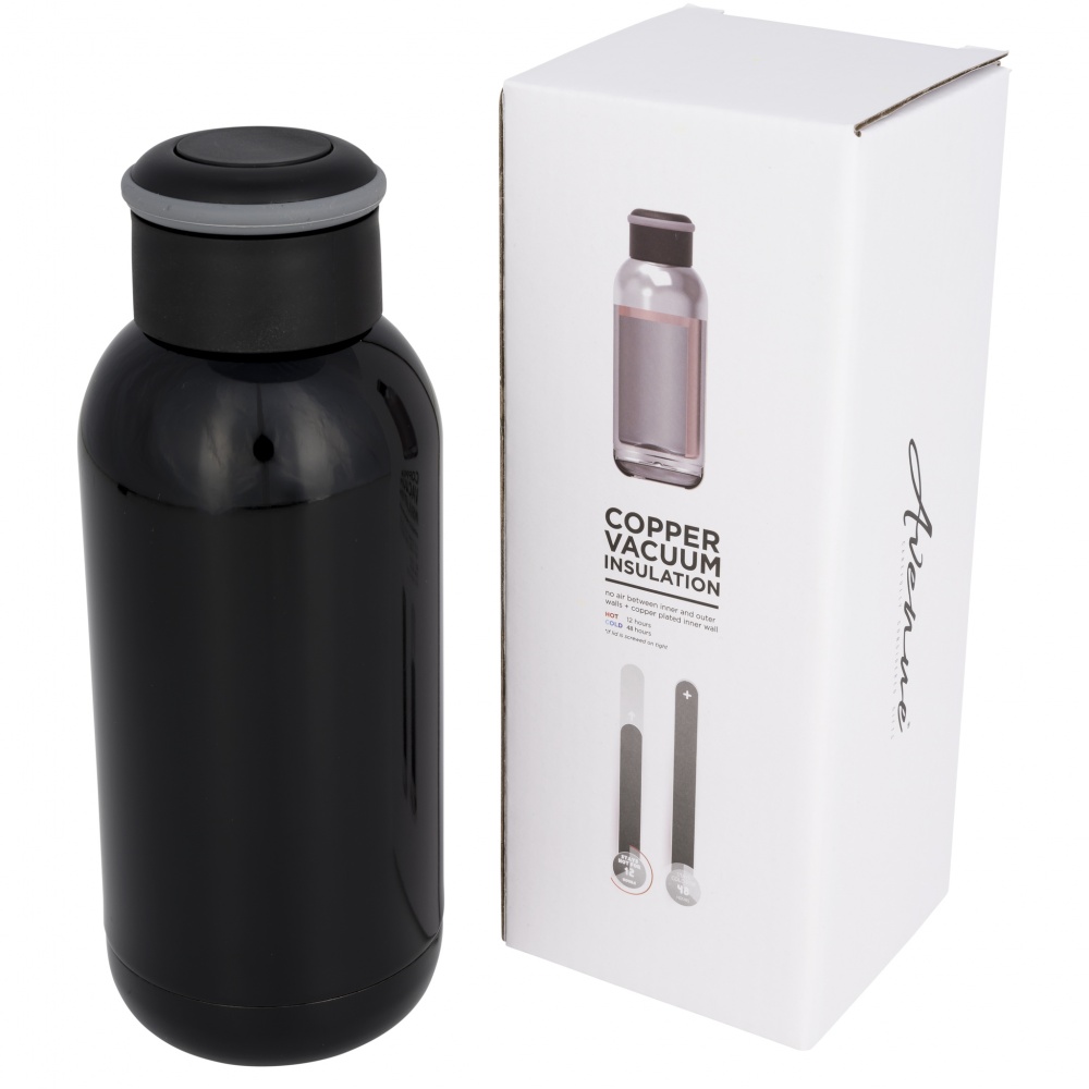 Logo trade promotional giveaway photo of: Copa mini thermo bottle, black