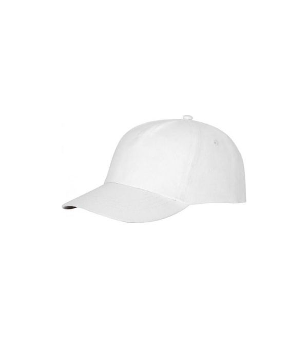 Logo trade promotional products image of: Feniks 5 panel cap, white