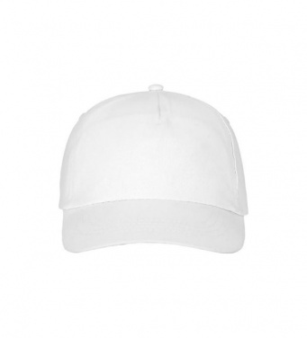Logotrade promotional products photo of: Feniks 5 panel cap, white