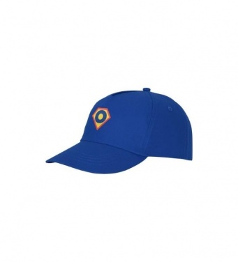 Logo trade promotional gift photo of: Feniks 5 panel cap, blue