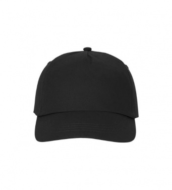 Logo trade corporate gifts picture of: Feniks 5 panel cap, black