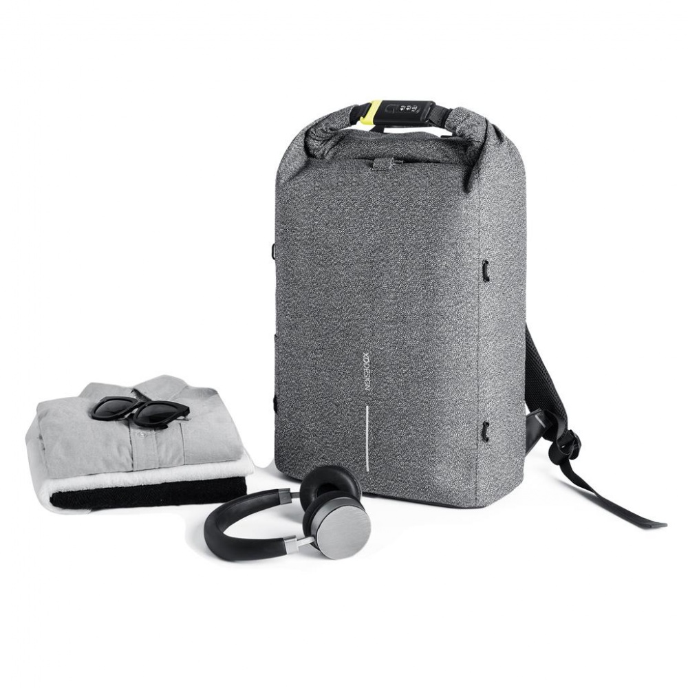 Logotrade promotional item image of: Cut-out material backpack Bobby Urban, grey