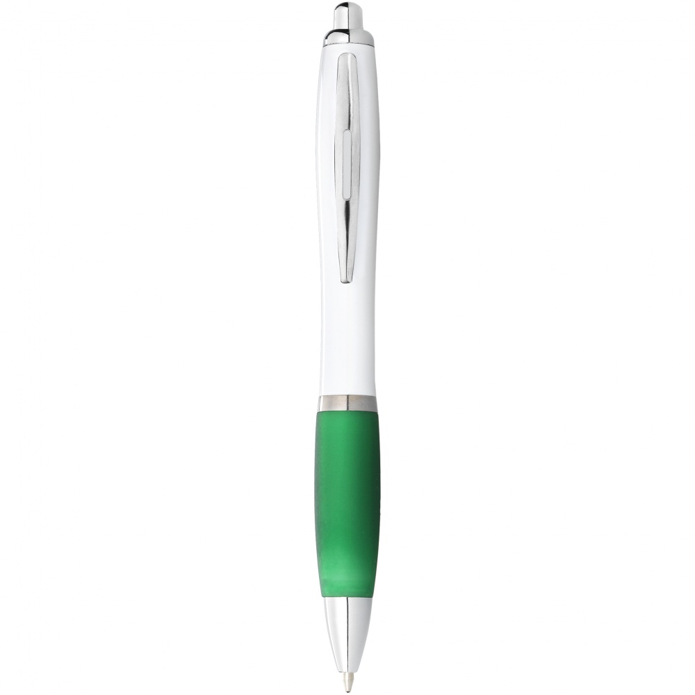 Logo trade advertising products image of: Ballpoint pen Nash, green