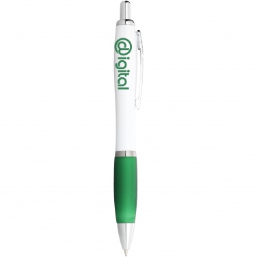 Logotrade promotional gift picture of: Ballpoint pen Nash, green