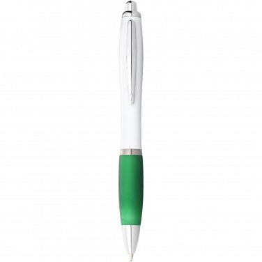 Logo trade promotional giveaways picture of: Ballpoint pen Nash, green
