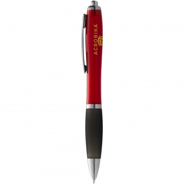 Logo trade promotional merchandise photo of: Nash ballpoint pen, red